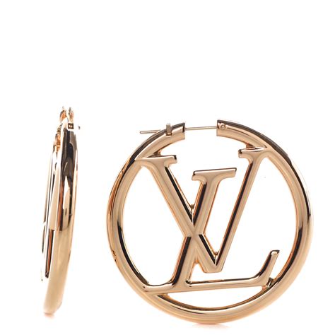 louis vuitton lv hoop earrings.